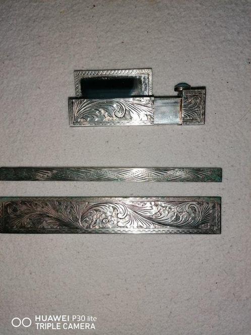 Vintage Toiletset (2) - altro - Turkoois - Zilveren setje, Antiek en Kunst, Antiek | Zilver en Goud