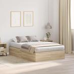 vidaXL Opbergbedframe in Sonoma Eik 120x200 cm, Verzenden, Nieuw
