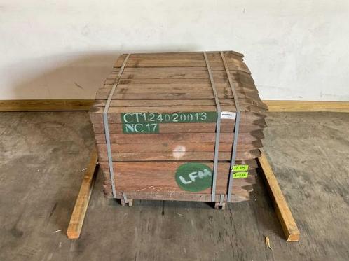 Veiling - 200x Azobé hardhouten tuinpaal gepunt 100x7x7 cm, Doe-het-zelf en Bouw, Hout en Planken, Nieuw