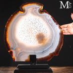 Uitgehouwen uit een grote geode - prachtig agaatlapje