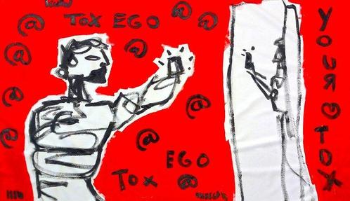 0xec6d0 (XX-XXI) - Mirror Selfie - XXXL, Antiek en Kunst, Kunst | Schilderijen | Modern