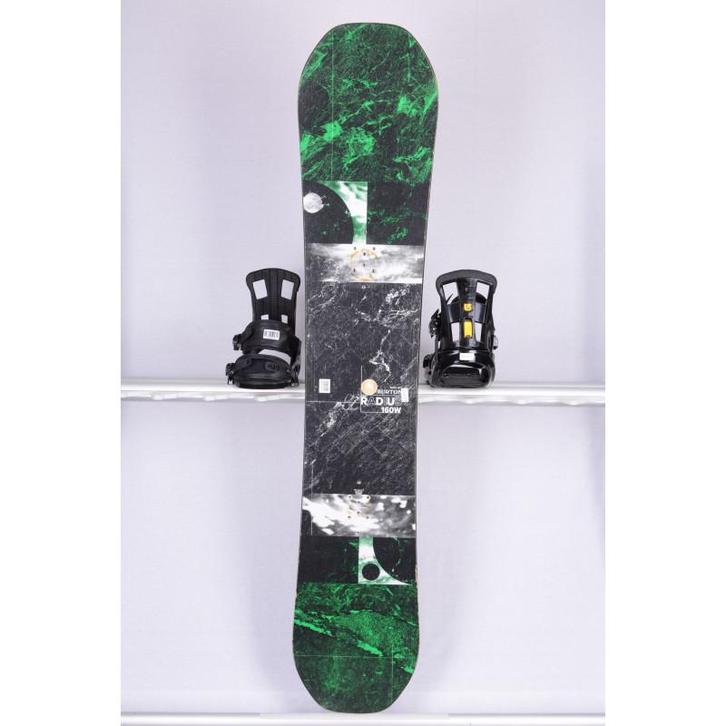 160 snowboard BURTON RADIUS WIDE, black/green, woodcore, FLA, Sport en Fitness, Snowboarden, Verzenden