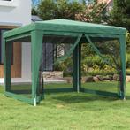 vidaXL Partytent met 4 mesh zijwanden 3x3 m HDPE groen, Verzenden, Nieuw