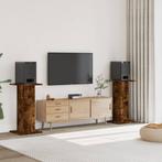 vidaXL Speakerstandaards 2 st 30x30x80 cm bewerkt hout, Audio, Tv en Foto, Luidsprekerboxen, Verzenden, Nieuw