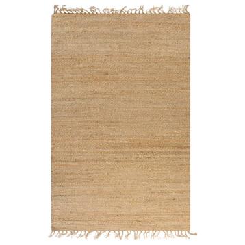 vidaXL Vloerkleed 120x180 cm handgeweven jute natuurlijk