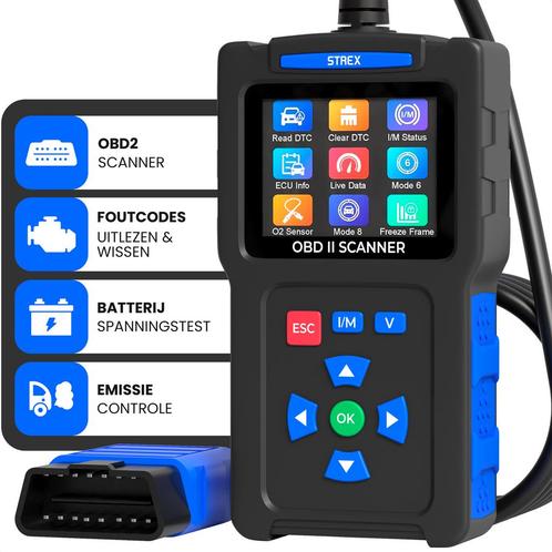 Strex OBD2 Scanner - OBD - Auto Uitlezen - Storing, Auto diversen, Auto-accessoires, Verzenden