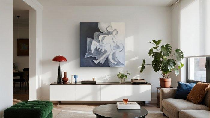 Miguel Augusto Brito - Tango-XL, Antiquités & Art, Art | Peinture | Moderne