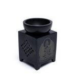 Olieverdamper Zeepsteen Vierkant Buddha Zwart, Sport en Fitness, Gezondheidsproducten en Wellness, Ophalen of Verzenden, Nieuw