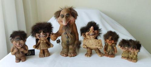 Ny-Form - Figuur - Zes Trollen 22 cm. (6) - Noorse, Antiek en Kunst, Antiek | Speelgoed