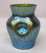 Art Nouveau Loetz Paillon  Hand-blow art glass vase - Vaas, Antiek en Kunst