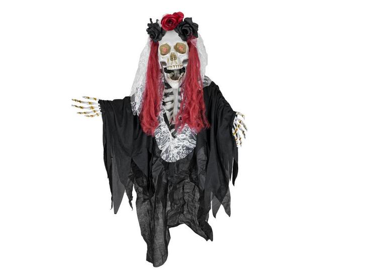 Europalms Halloween Figuur Skelet La Catarina 100cm Licht, Muziek en Instrumenten, Microfoons