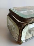 Sieradendoos - Glas, Messing - XIX Napoleon III, Nieuw