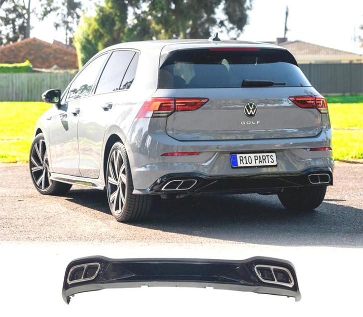 DIFFUSEUR VOLKSWAGEN VW GOLF 8 21-23 LOOK R LINE DOUBLE SORT, Autos : Pièces & Accessoires, Carrosserie & Tôlerie, Envoi