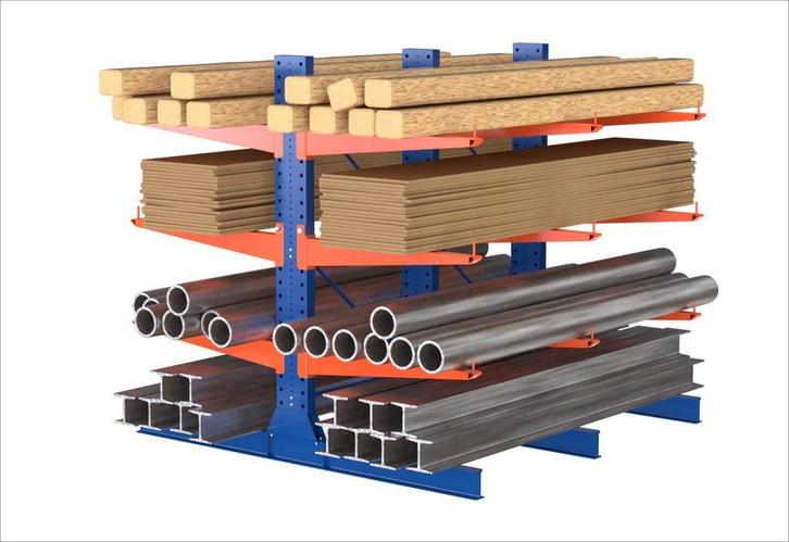 Dubbele Draagarmstellingen / Rekken, Zakelijke goederen, Kantoor en Winkelinrichting | Magazijn, Stelling en Opslag, Ophalen of Verzenden