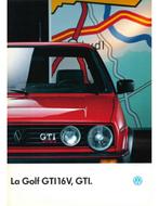 1988 VOLKSWAGEN GOLF GTI 16V BROCHURE FRANS, Nieuw, Ophalen of Verzenden