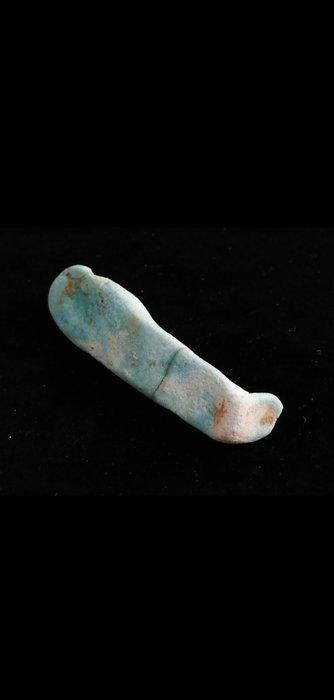Oud-Egyptisch Faience Shabti - 60 mm (Zonder minimumprijs), Verzamelen, Mineralen en Fossielen