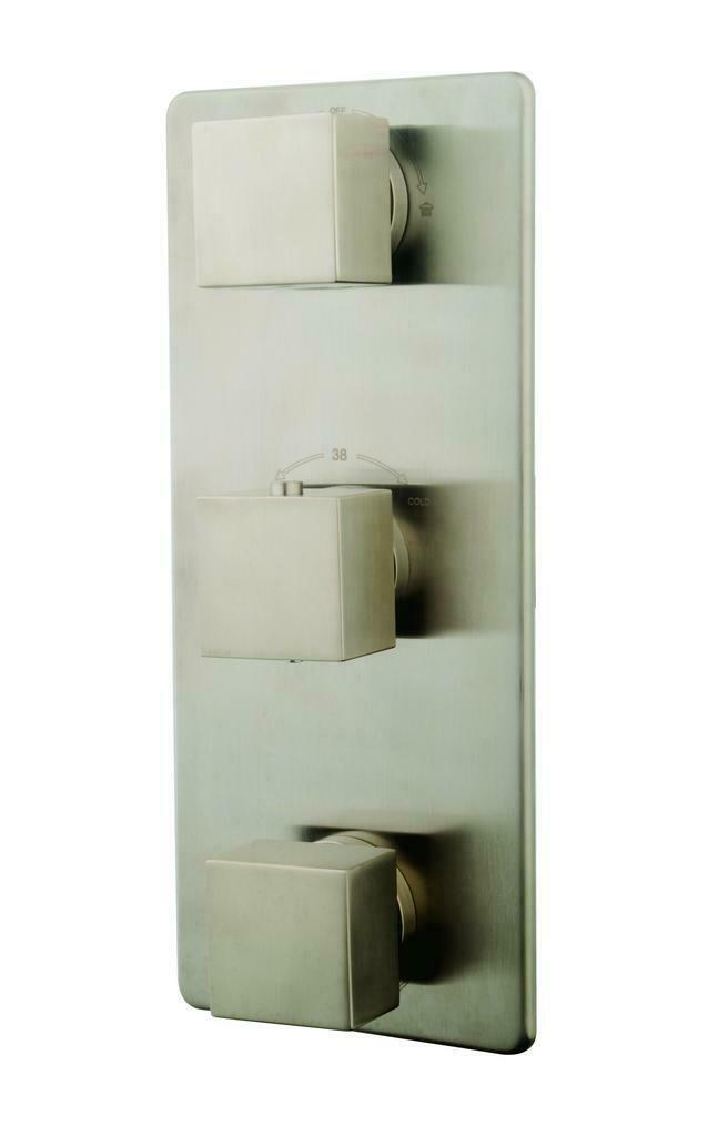 Sanifun afbouwplaat Hertz Trio geborsteld staal, Doe-het-zelf en Bouw, Sanitair, Overige typen