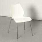 Kartell Maui kantinestoel, wit, 4-poot onderstel
