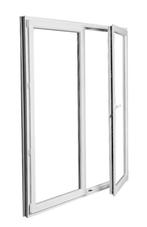 PVC Ramen, h130 x b150 Draai-Draaikip Verhuisraam/Stolp raam, Ophalen of Verzenden, Raamkozijn