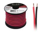 2 x 4.00 mm zwart/rood op rol 25 meter 2-aderige kabel, Verzenden, Nieuw, Kabel of Snoer