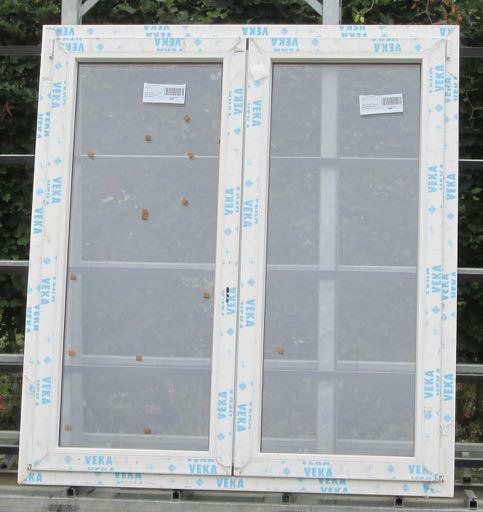 pvc raam , chassis van 149 x 165  wit / kwartsgrijs, Doe-het-zelf en Bouw, Raamkozijnen en Schuifdeuren, Inclusief glas, Nieuw