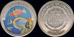 Liberia 1 dollar 1997- Marine-life protection koper-nikkel, Postzegels en Munten, Munten | Amerika, Verzenden