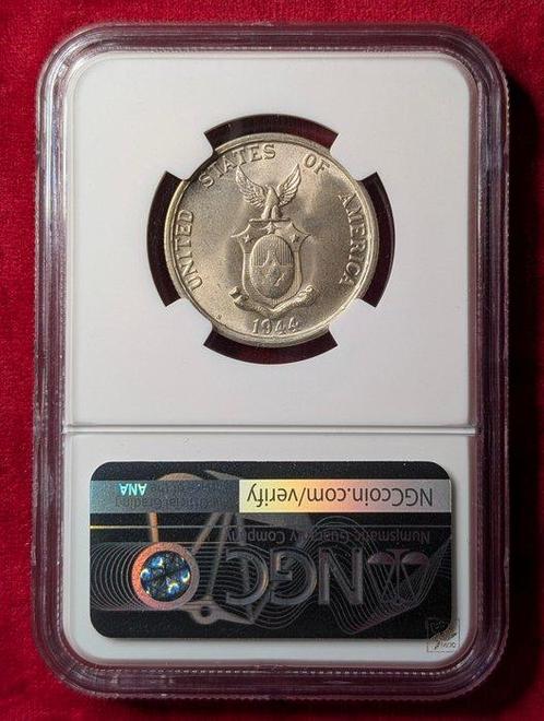 Filipijnen. 50 centavos 1944-S FDC (Zonder Minimumprijs), Postzegels en Munten, Munten | Azië