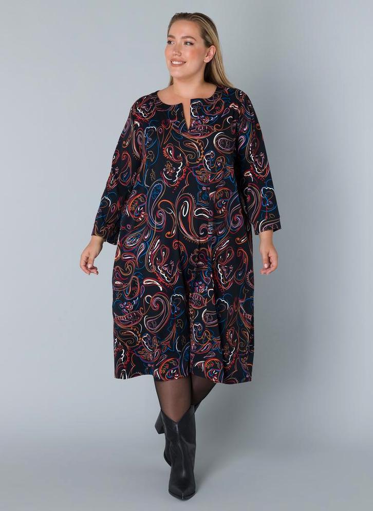 COLLETTA jurk travel print0(46)Maat 46/48 (XL) of groter, Kleding | Dames, Jurken, Overige kleuren, Nieuw, Maat 46/48 (XL) of groter