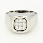 Zonder Minimumprijs - Ring - 18 karaat Witgoud Diamant, Handtassen en Accessoires, Antieke sieraden