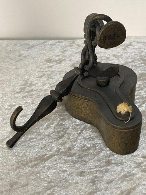 Mijnwerkerslamp - Olielamp - Messing, Antiek en Kunst, Curiosa en Brocante