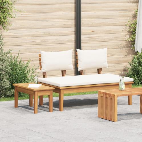 vidaXL 2-delige Tuinbank Set in Massief Teakhout, Tuin en Terras, Tuinsets en Loungesets, Nieuw, Verzenden