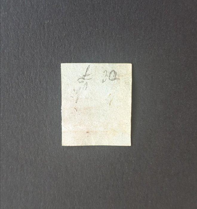 Italiaanse oude staten - Toscane 1851 - Geel goud op blauw -, Postzegels en Munten, Postzegels | Europa | Italië