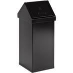 Afvalbak | CARRO | Aluminium | Zwart | 55L | Tuimeldeksel |, Verzenden, Nieuw in verpakking