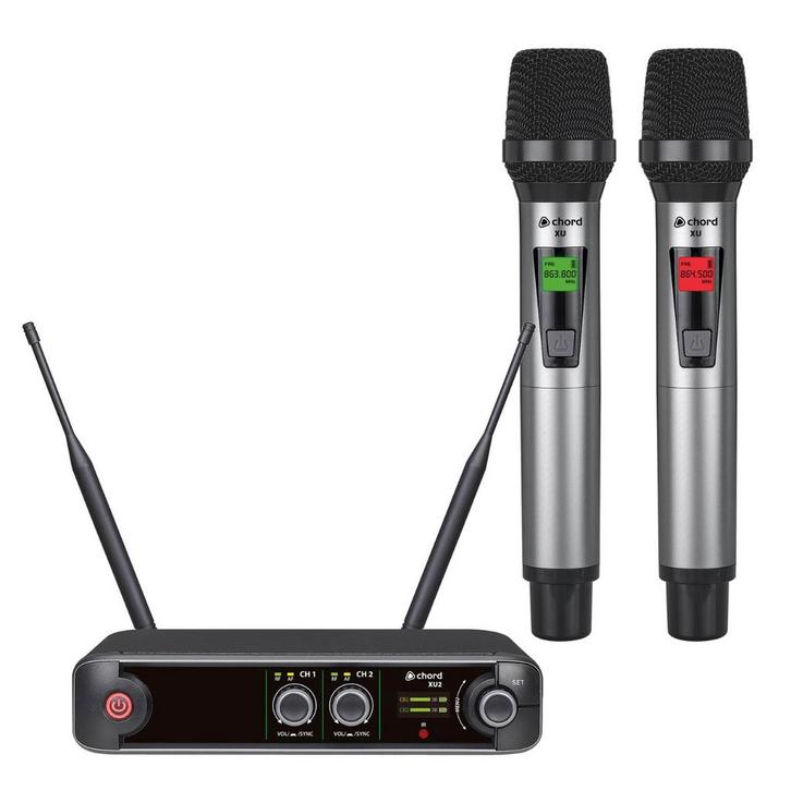 Chord XU2-H Microfoon Systeem Met 2 Draadloze Hand, Musique & Instruments, Microphones