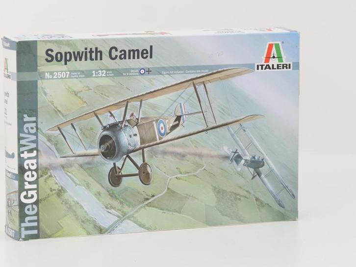 Scale 1:32 Italeri 2507 Sopwith Camel #4171, Hobby en Vrije tijd, Modelbouw | Vliegtuigen en Helikopters, Zo goed als nieuw, Italeri