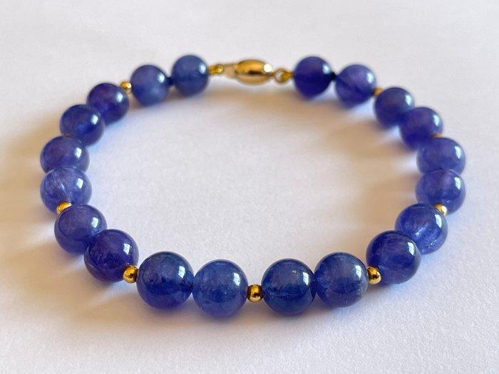 18 carats (750) or - 73,60 ct tanzanites - Bracelet, Antiquités & Art, Curiosités & Brocante