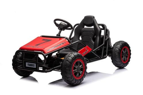 24 volt Elektrische kinderbuggy, rubberen banden, kunstleder, Kinderen en Baby's, Speelgoed | Buiten | Accuvoertuigen, Ophalen of Verzenden