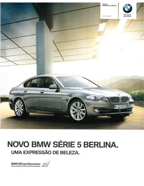 2009 BMW 5 SERIE SEDAN BROCHURE PORTUGEES (BR), Boeken, Auto's | Folders en Tijdschriften