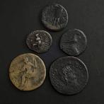 Empire romain, Empire romain (Provincial) Lot of 5 Æ coins