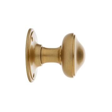 Vaste deurknop 80mm - messing getrommeld, Ophalen of Verzenden, Overige typen