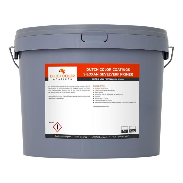 DCC Siloxan Gevelverf Primer Wit 5L, Doe-het-zelf en Bouw, Verf, Beits en Lak, Wit, Nieuw, Verzenden