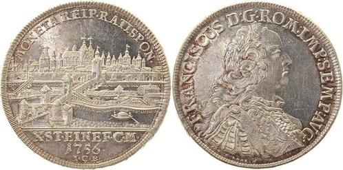 Taler, daalder Thaler 1756 Regensburg Ratisbon f prfr, Fr..., Timbres & Monnaies, Monnaies | Europe | Monnaies non-euro, Envoi