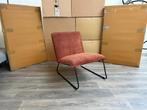 Veiling -  Fauteuil Cas - Design - Lounge - Ribstof - Koper, Nieuw