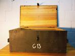 Kist - Grote militaire kist - Hout, Metaal, Antiek en Kunst