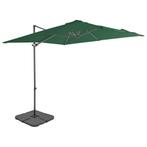 vidaXL Parasol met draagbare voet groen, Tuin en Terras, Parasols, Verzenden, Nieuw