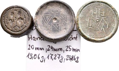 Handelsgewichte, Muenzgewichte Lot 3 Stueck Byzanz:, Postzegels en Munten, Munten en Bankbiljetten | Verzamelingen, Verzenden
