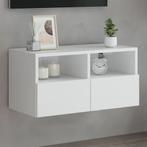 vidaXL Tv-wandmeubel 60x30x30 cm bewerkt hout wit, Huis en Inrichting, Kasten |Televisiemeubels, Verzenden, Nieuw
