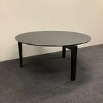 giorgetti Massimo Scolari ronde tafel met glazenblad - zwart, Huis en Inrichting, Gebruikt