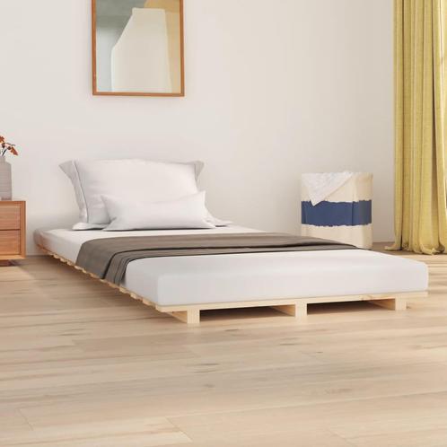 vidaXL Bedframe massief grenenhout 100x200 cm, Huis en Inrichting, Slaapkamer | Bedden, Nieuw, Verzenden