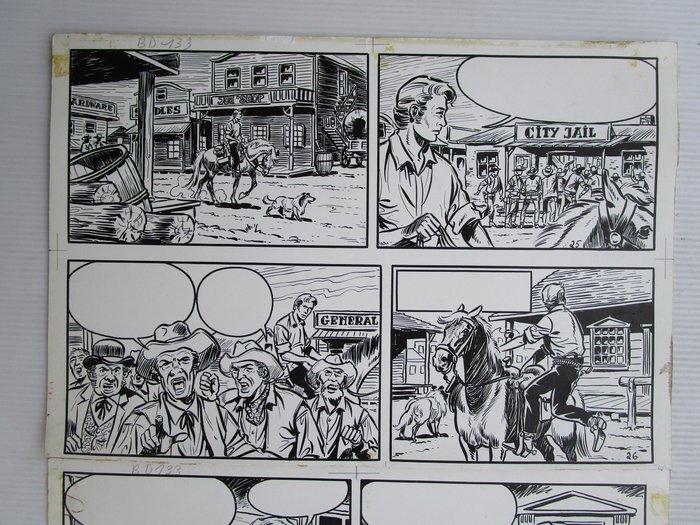 Karel Verschuere - 1 Original page - Bessy - pagina 7 - 1969, Boeken, Stripverhalen